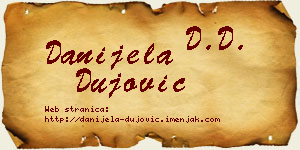 Danijela Dujović vizit kartica